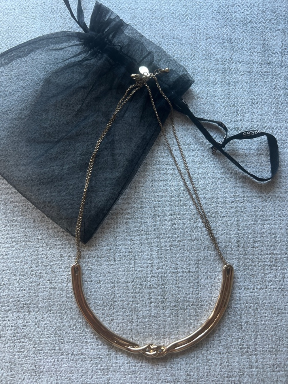 Express Gold Braided Necklace